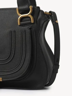 Sacs À Bandoulière-Chloé Petit Sac Double Porte Marcie Noir