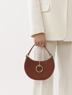 Sacs À Bandoulière-Chloé Petit Sac Hobo Arlene Sepia Brown