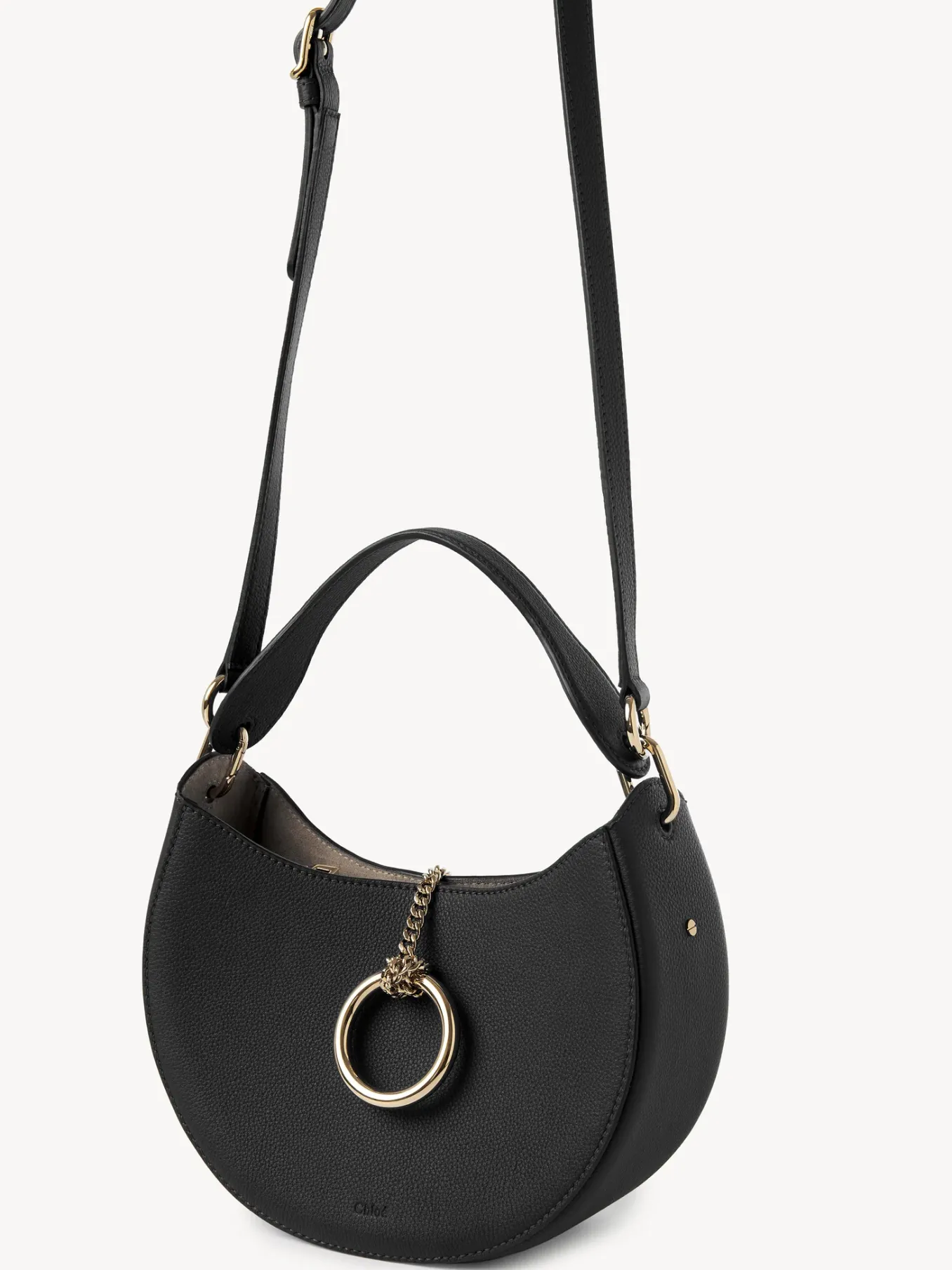 Sacs À Bandoulière-Chloé Petit Sac Hobo Arlene Noir