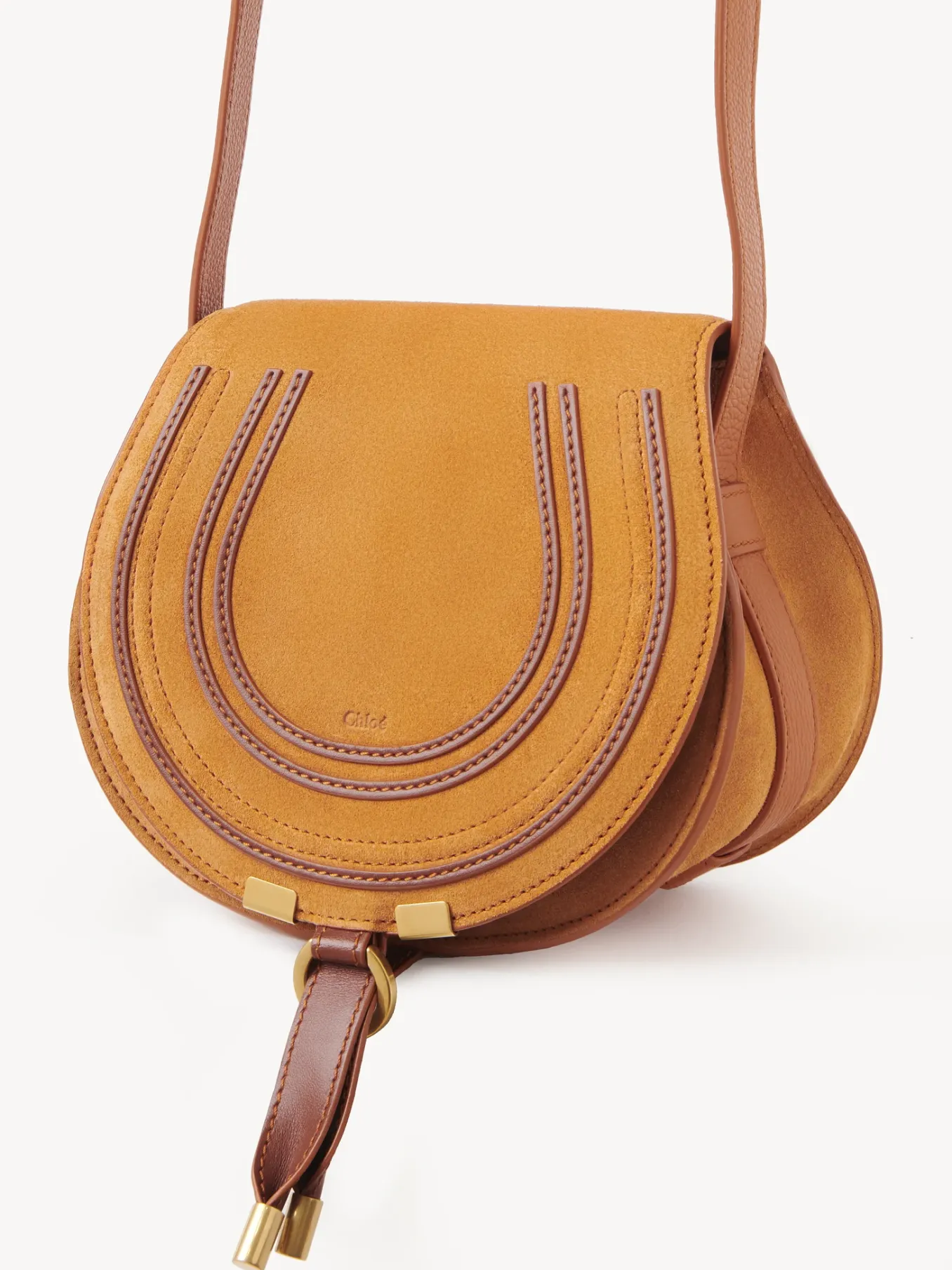 Sacs À Bandoulière-Chloé Petit Sac Porte Épaule Marcie Henna Orange