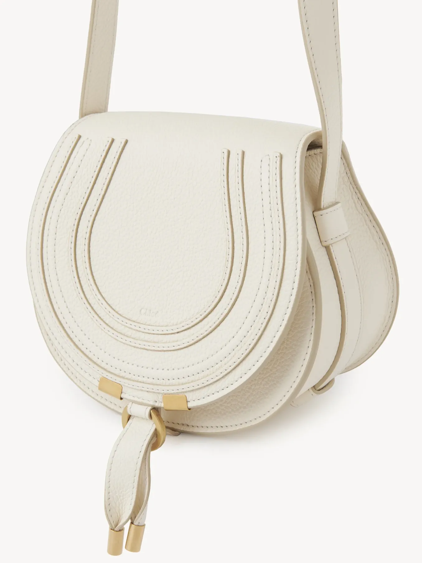 Sacs À Bandoulière-Chloé Petit Sac Porte Épaule Marcie Misty Ivory