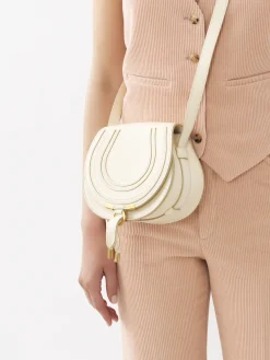 Sacs À Bandoulière-Chloé Petit Sac Porte Épaule Marcie Misty Ivory