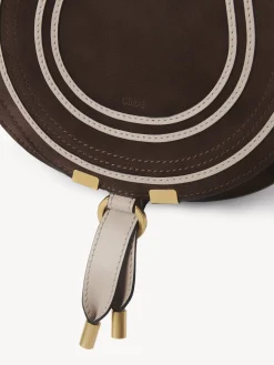 Sacs À Bandoulière-Chloé Petit Sac Porte Épaule Marcie Pure Brown