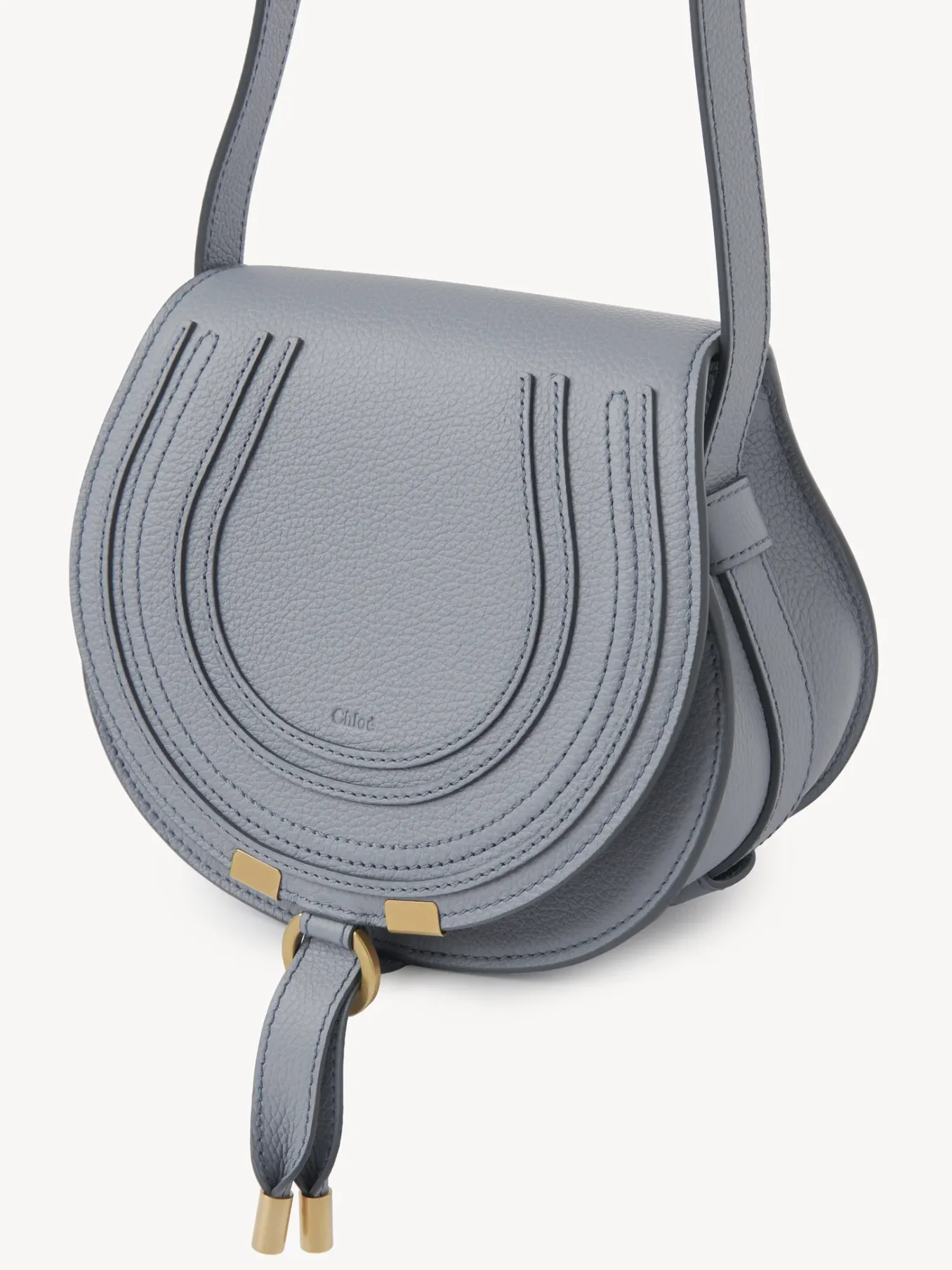 Sacs À Bandoulière-Chloé Petit Sac Porte Épaule Marcie Storm Blue