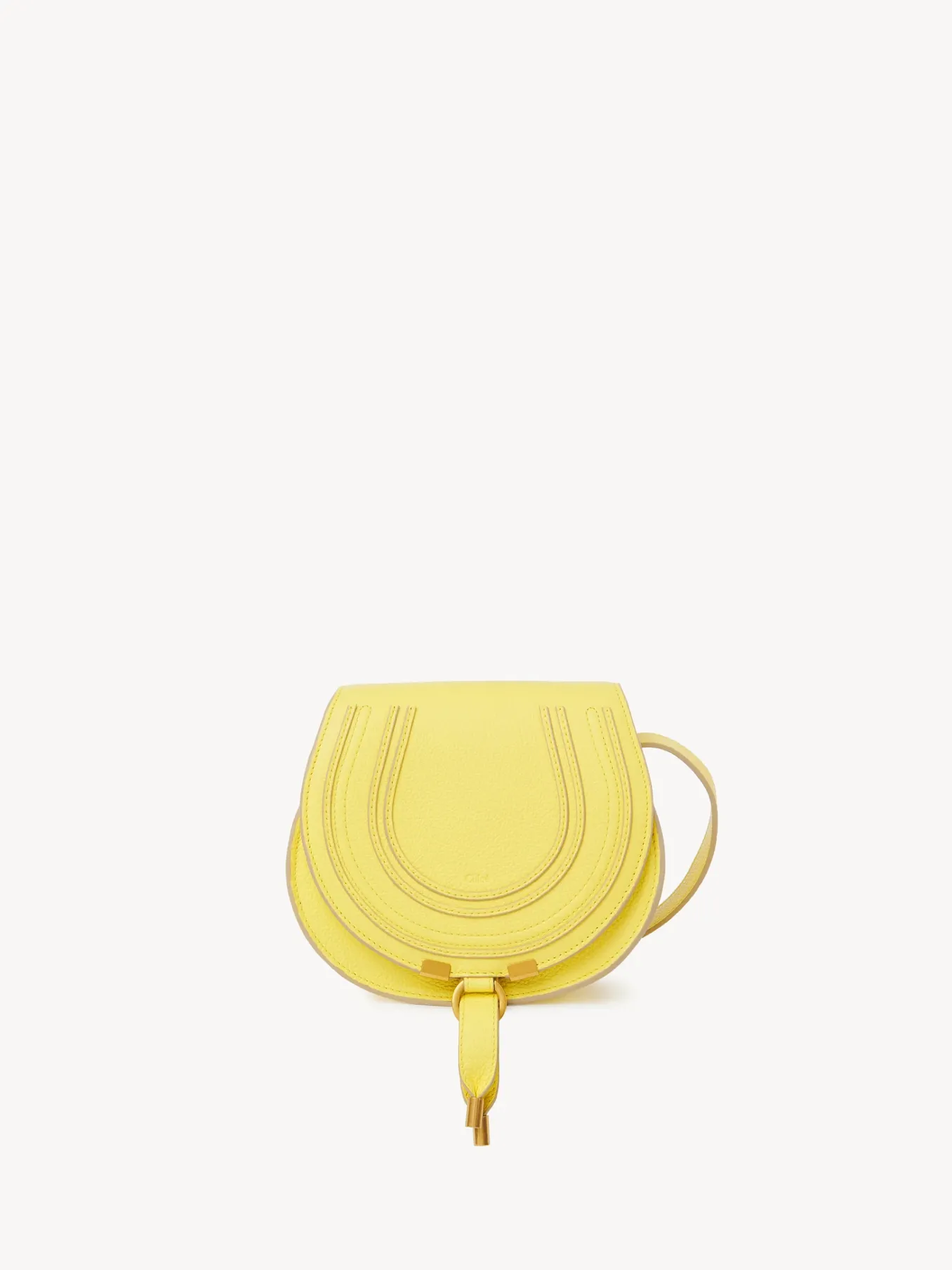 Sacs À Bandoulière-Chloé Petit Sac Porte Épaule Marcie Daffodil Yellow