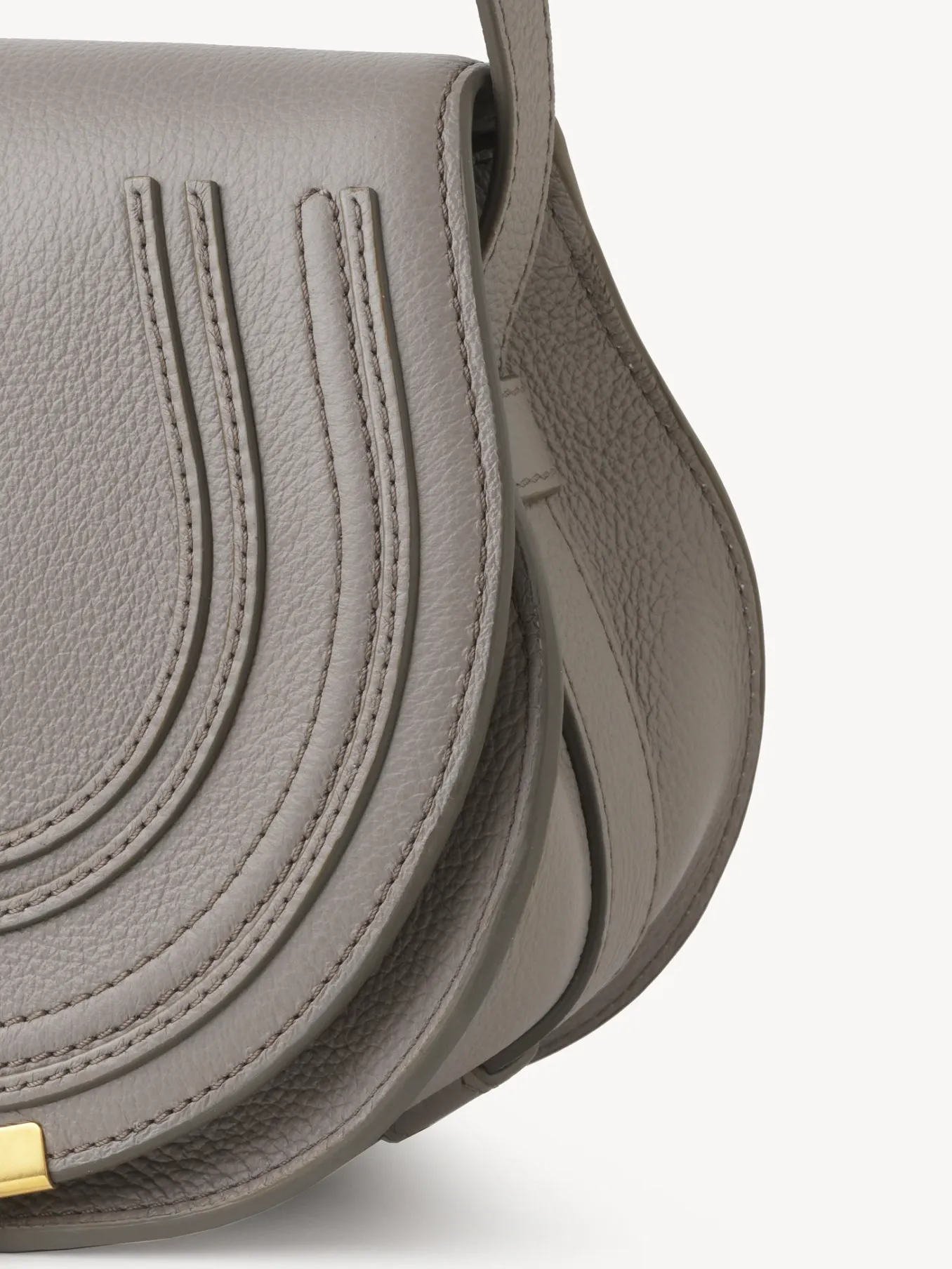 Sacs À Bandoulière-Chloé Petit Sac Porte Épaule Marcie Cashmere Grey