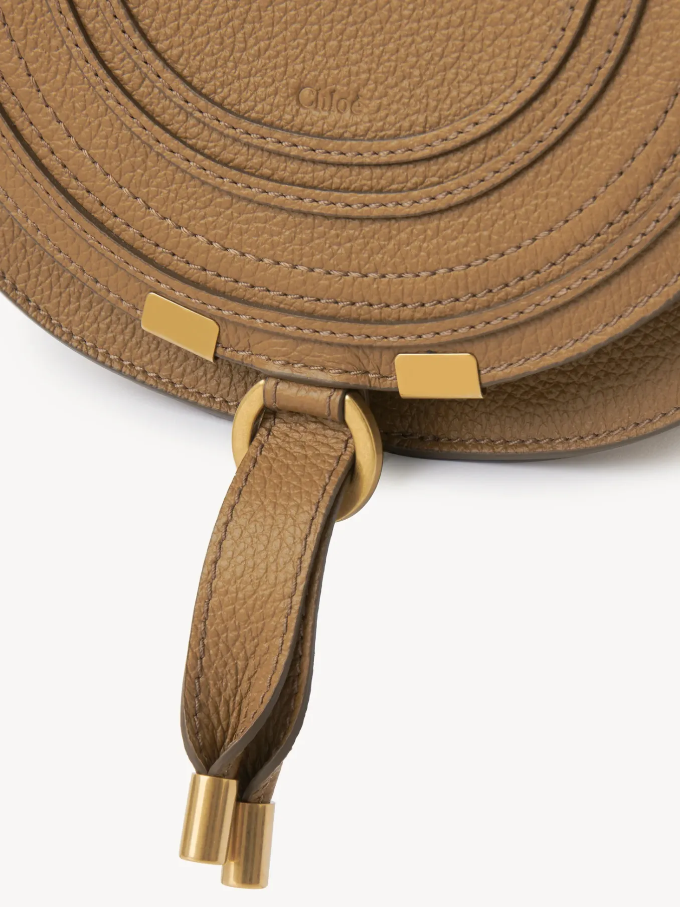 Sacs À Bandoulière-Chloé Petit Sac Porte Épaule Marcie Pottery Brown