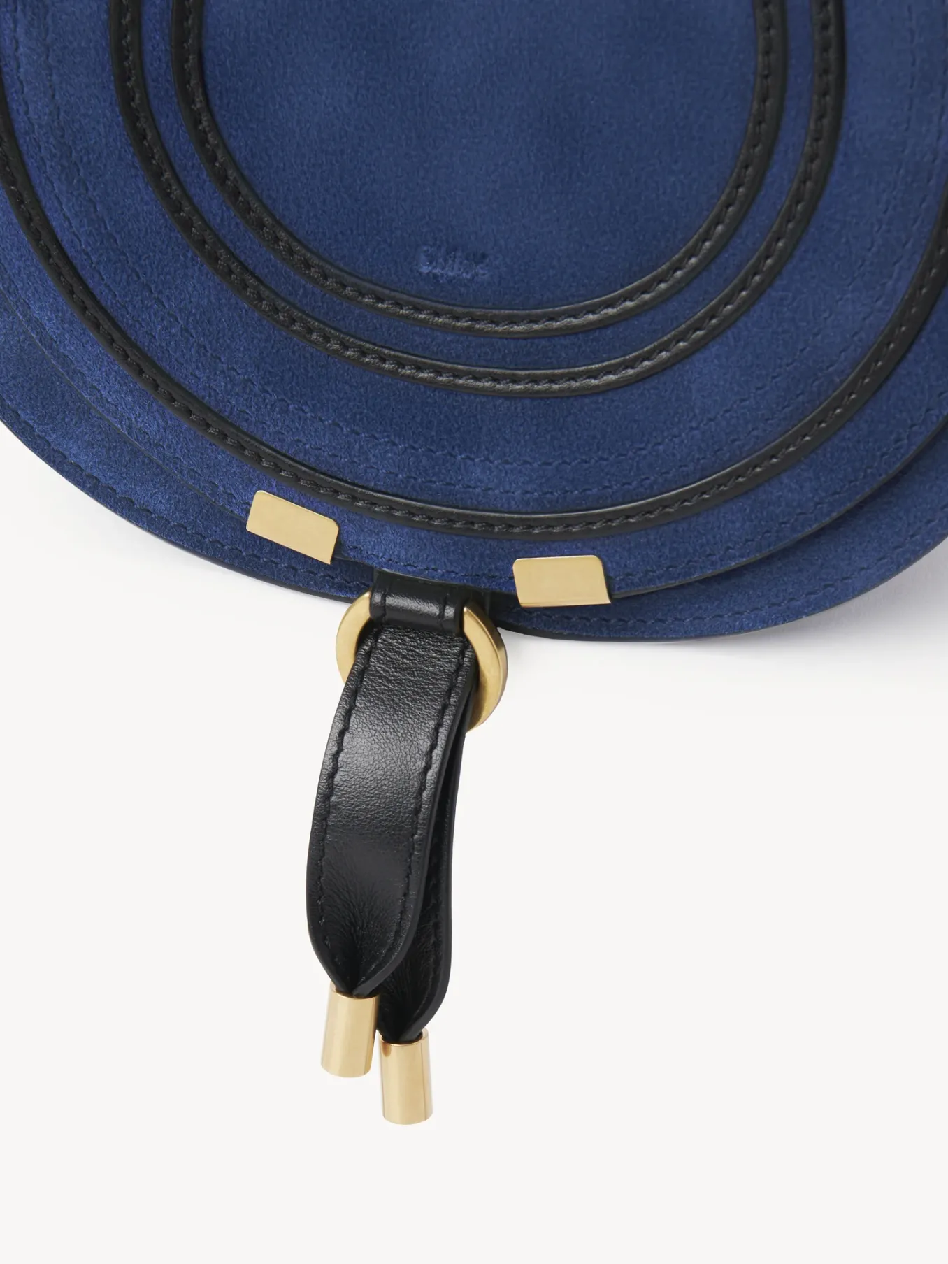 Sacs À Bandoulière-Chloé Petit Sac Porte Épaule Marcie Deep Denim