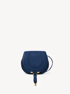 Sacs À Bandoulière-Chloé Petit Sac Porte Épaule Marcie Deep Denim