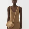 Sacs À Bandoulière-Chloé Petit Sac Porte Épaule Marcie Light Tan