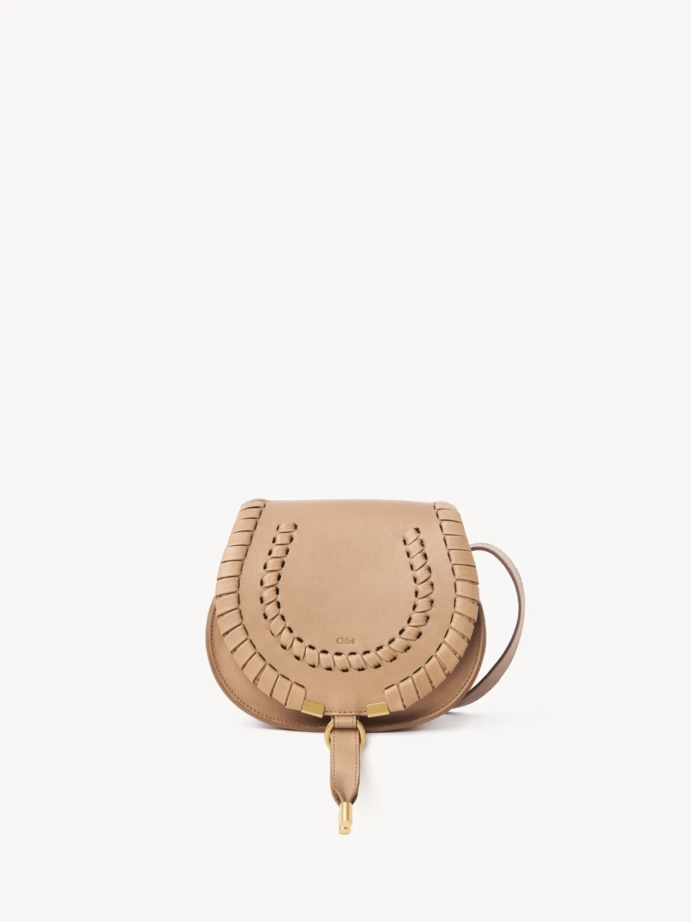 Sacs À Bandoulière-Chloé Petit Sac Porte Épaule Marcie Light Tan