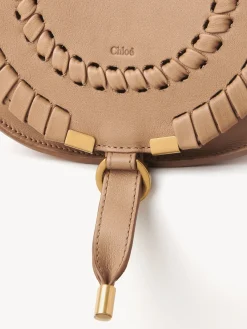 Sacs À Bandoulière-Chloé Petit Sac Porte Épaule Marcie Light Tan