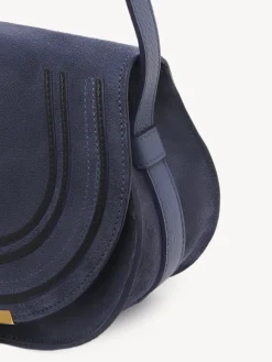 Sacs À Bandoulière-Chloé Petit Sac Porte Épaule Marcie Graphite Navy