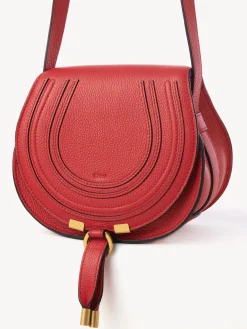 Sacs À Bandoulière-Chloé Petit Sac Porte Épaule Marcie Red Flame