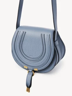 Sacs À Bandoulière-Chloé Petit Sac Porte Épaule Marcie Shady Cobalt