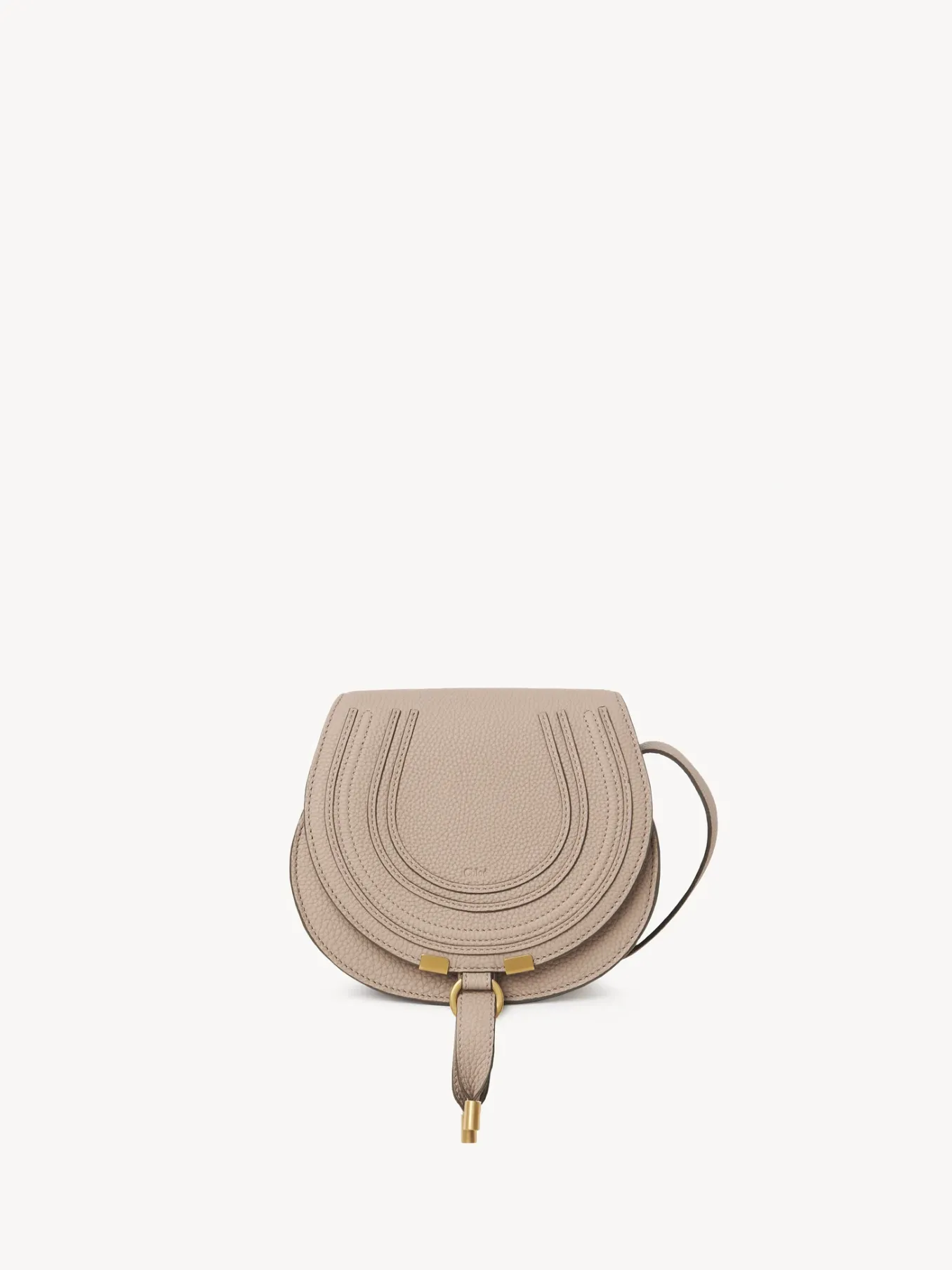 Sacs À Bandoulière-Chloé Petit Sac Porte Épaule Marcie Nomad Beige