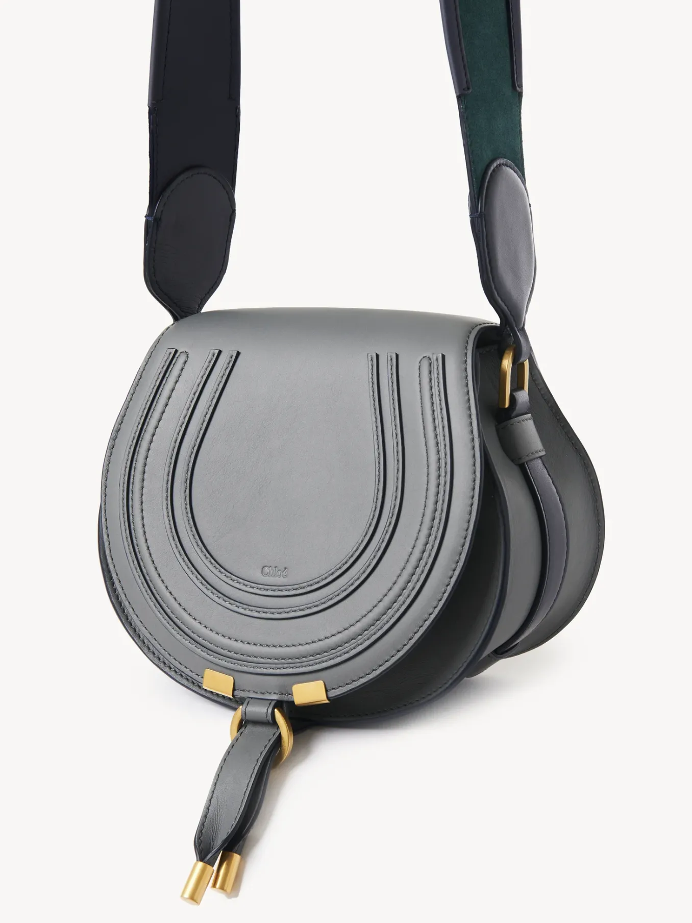 Sacs À Bandoulière-Chloé Petit Sac Porte Épaule Marcie Graphic Grey