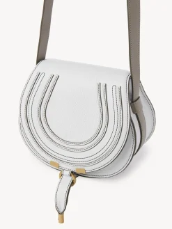 Sacs À Bandoulière-Chloé Petit Sac Porte Épaule Marcie Crystal White
