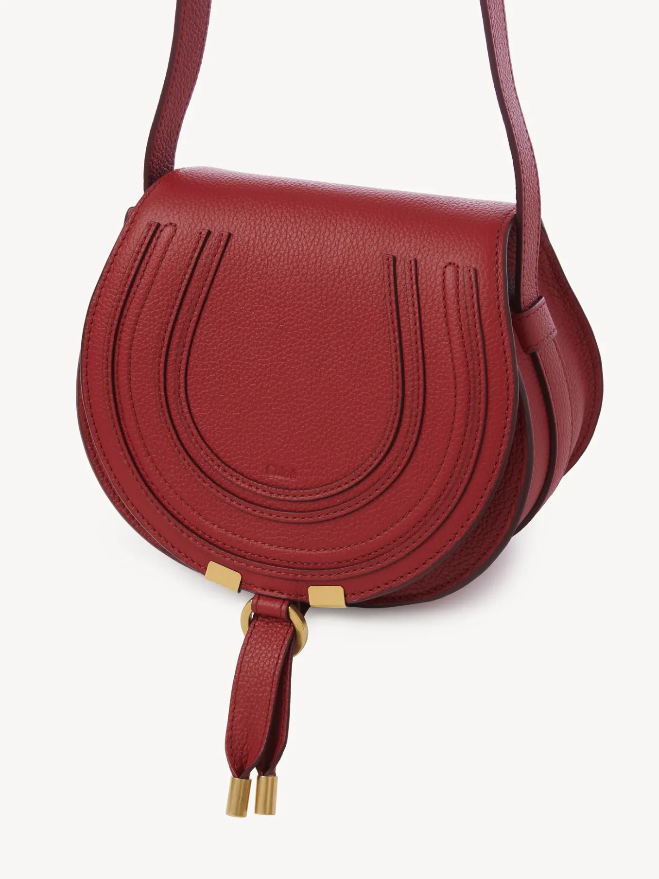 Sacs À Bandoulière-Chloé Petit Sac Porte Épaule Marcie Reddish Pink