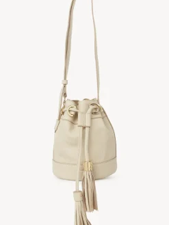Sacs Porté Épaule-Chloé Petit Sac Seau Vicki Cement Beige