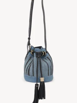 Sacs Porté Épaule-Chloé Petit Sac Seau Vicki Denim