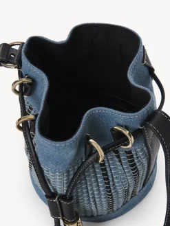 Sacs Porté Épaule-Chloé Petit Sac Seau Vicki Denim