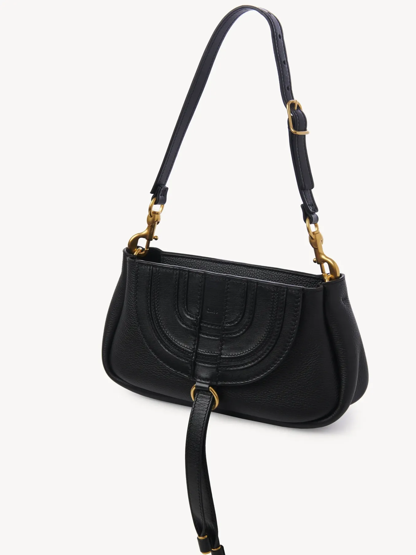 Mini Sacs-Chloé Petite Pochette A Bandoulière Marcie Noir