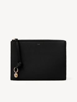 Pochettes-Chloé Pochette Alphabet Noir