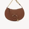 Mini Sacs-Chloé Pochette Demi-Lune Hana Caramello