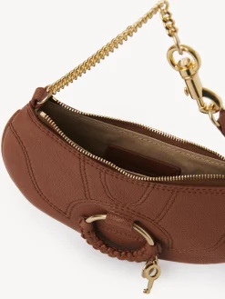 Mini Sacs-Chloé Pochette Demi-Lune Hana Caramello