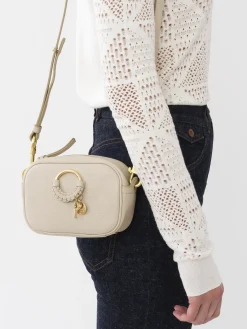 Sacs À Bandoulière-Chloé Pochette Pour Appareil Photo Hana Cement Beige