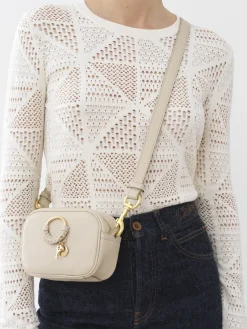 Sacs À Bandoulière-Chloé Pochette Pour Appareil Photo Hana Cement Beige