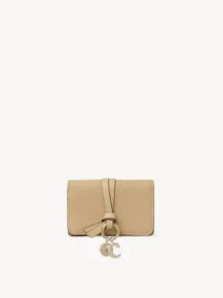 Porte-Cartes-Chloé Pochette Pour Cartes Et Monnaie Alphabet Soft Tan