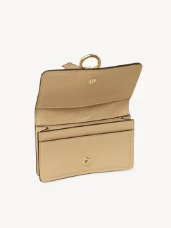 Porte-Cartes-Chloé Pochette Pour Cartes Et Monnaie Alphabet Soft Tan