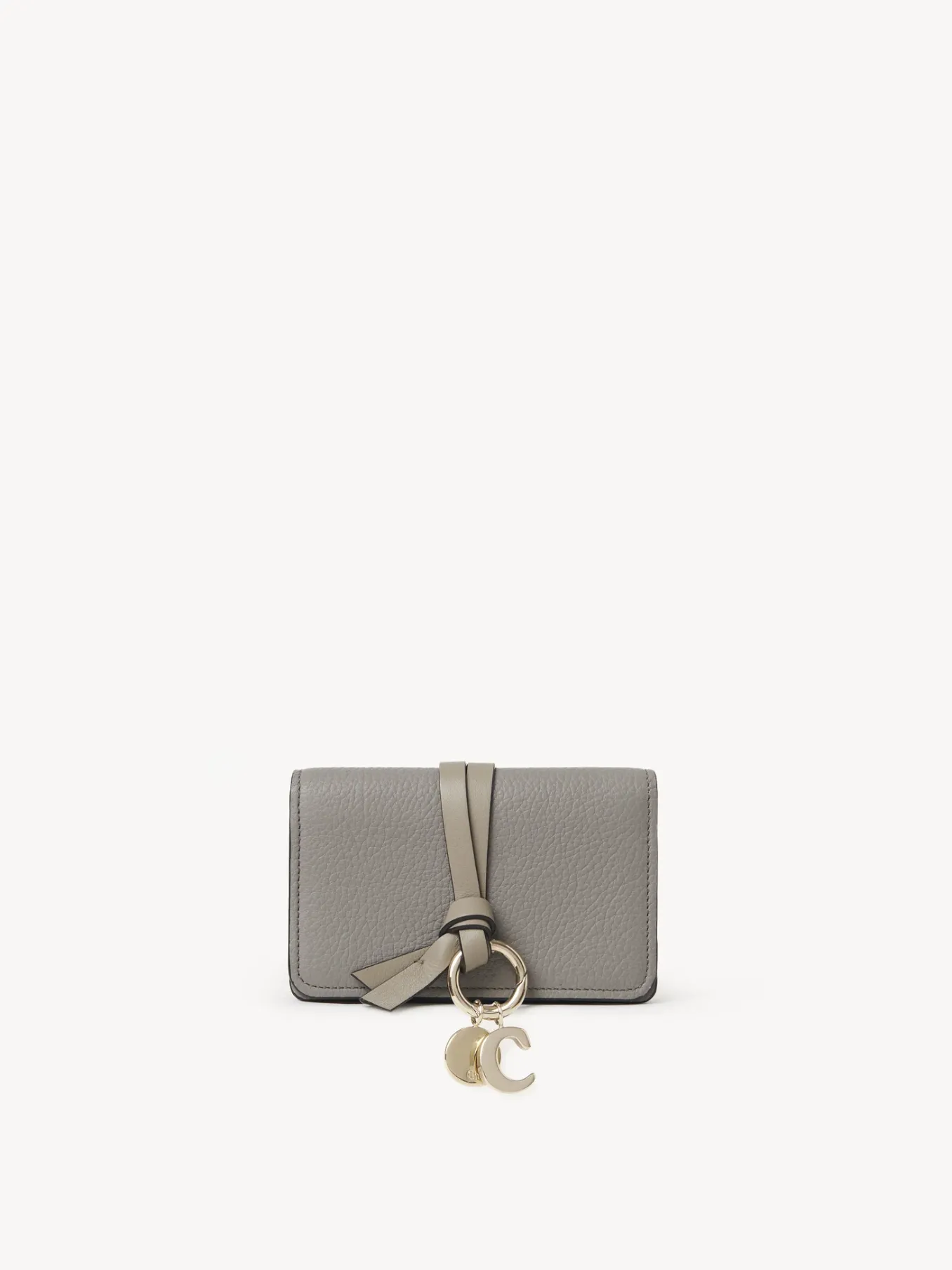 Porte-Cartes-Chloé Pochette Pour Cartes Et Monnaie Alphabet Cashmere Grey