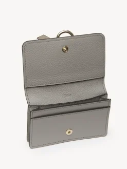 Porte-Cartes-Chloé Pochette Pour Cartes Et Monnaie Alphabet Cashmere Grey