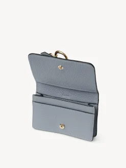 Porte-Cartes-Chloé Pochette Pour Cartes Et Monnaie Alphabet Storm Blue