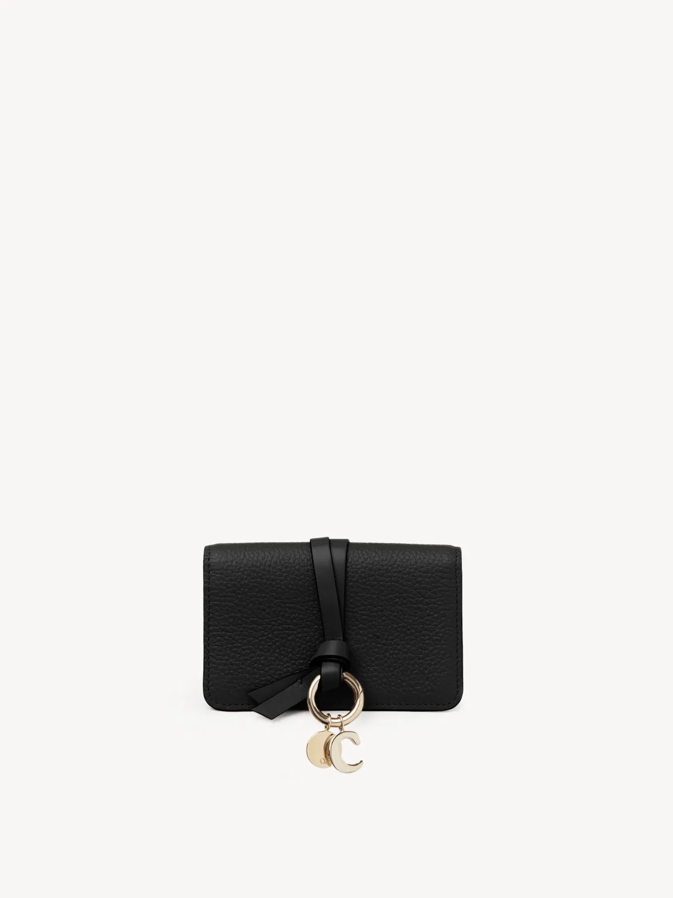 Porte-Cartes-Chloé Pochette Pour Cartes Et Monnaie Alphabet Noir