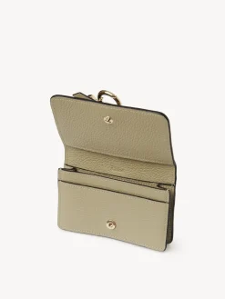 Porte-Cartes-Chloé Pochette Pour Cartes Et Monnaie Alphabet Slate Green