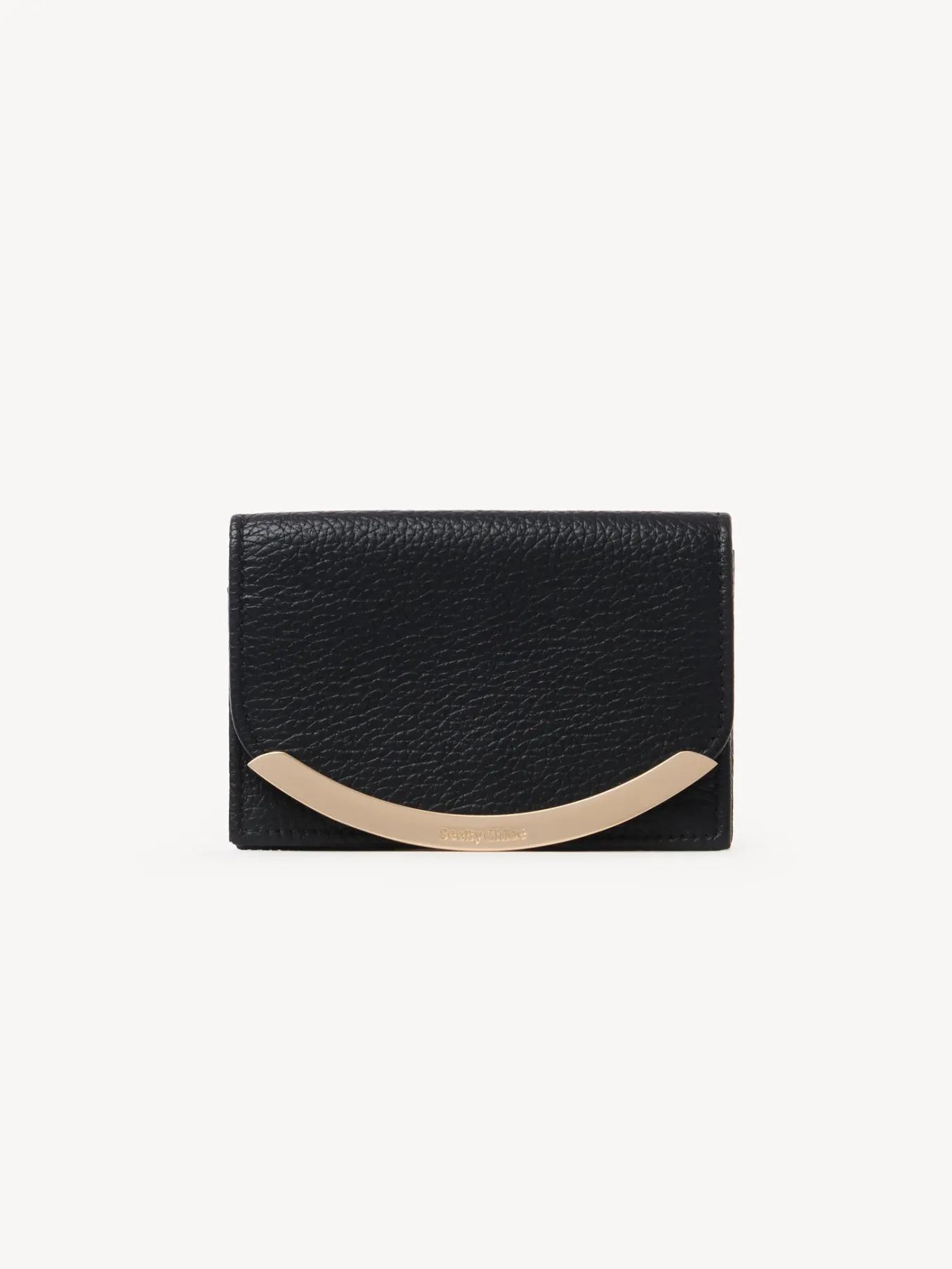 Portefeuilles Compacts-Chloé Porte-Cartes Lizzie Noir