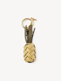 Porte-Cles Et Charms Pour Sac-Chloé Porte-Cles Ananas Golden Green
