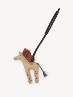 Porte-Cles Et Charms Pour Sac-Chloé Porte-Cles Cheval Silaiwali Pour Chloe Sandy Beige