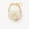 Porte-Cles Et Charms Pour Sac-Chloé Porte-Cles Hana Cement Beige