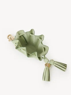 Porte-Cles Et Charms Pour Sac-Chloé Porte-Cles Sac Seau Nano Vicki Pastel Green