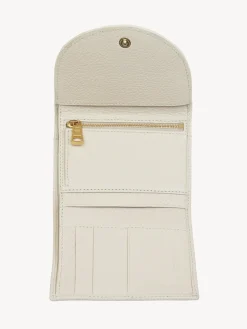 Portefeuilles Compacts-Chloé Portefeuille A Trois Volets Hana Cement Beige