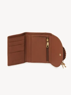 Portefeuilles Compacts-Chloé Portefeuille A Trois Volets Hana Caramello