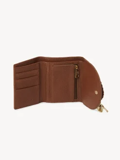Portefeuilles Compacts-Chloé Portefeuille A Trois Volets Hana Caramello