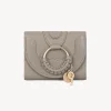 Portefeuilles Compacts-Chloé Portefeuille A Trois Volets Hana Motty Grey