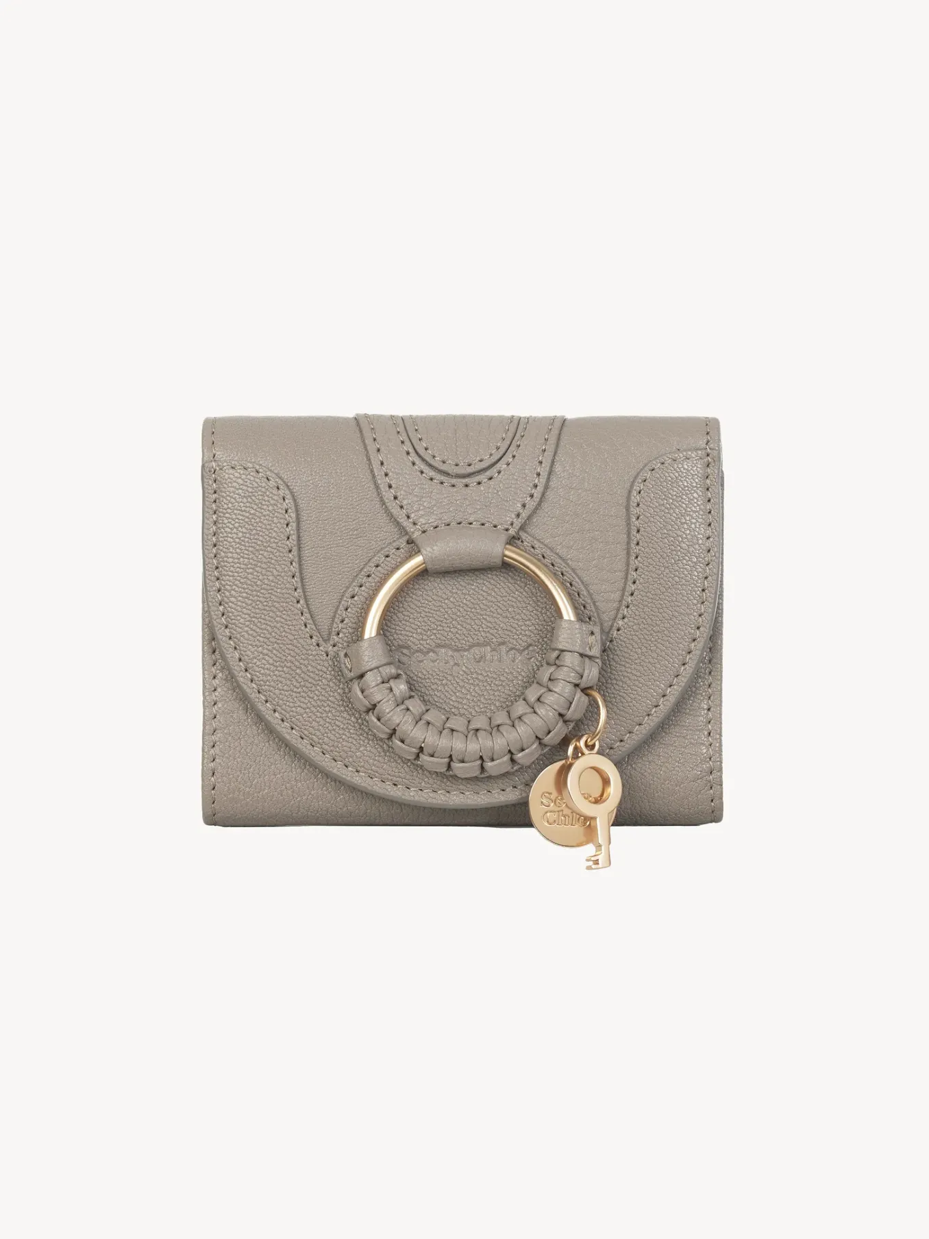 Portefeuilles Compacts-Chloé Portefeuille A Trois Volets Hana Motty Grey