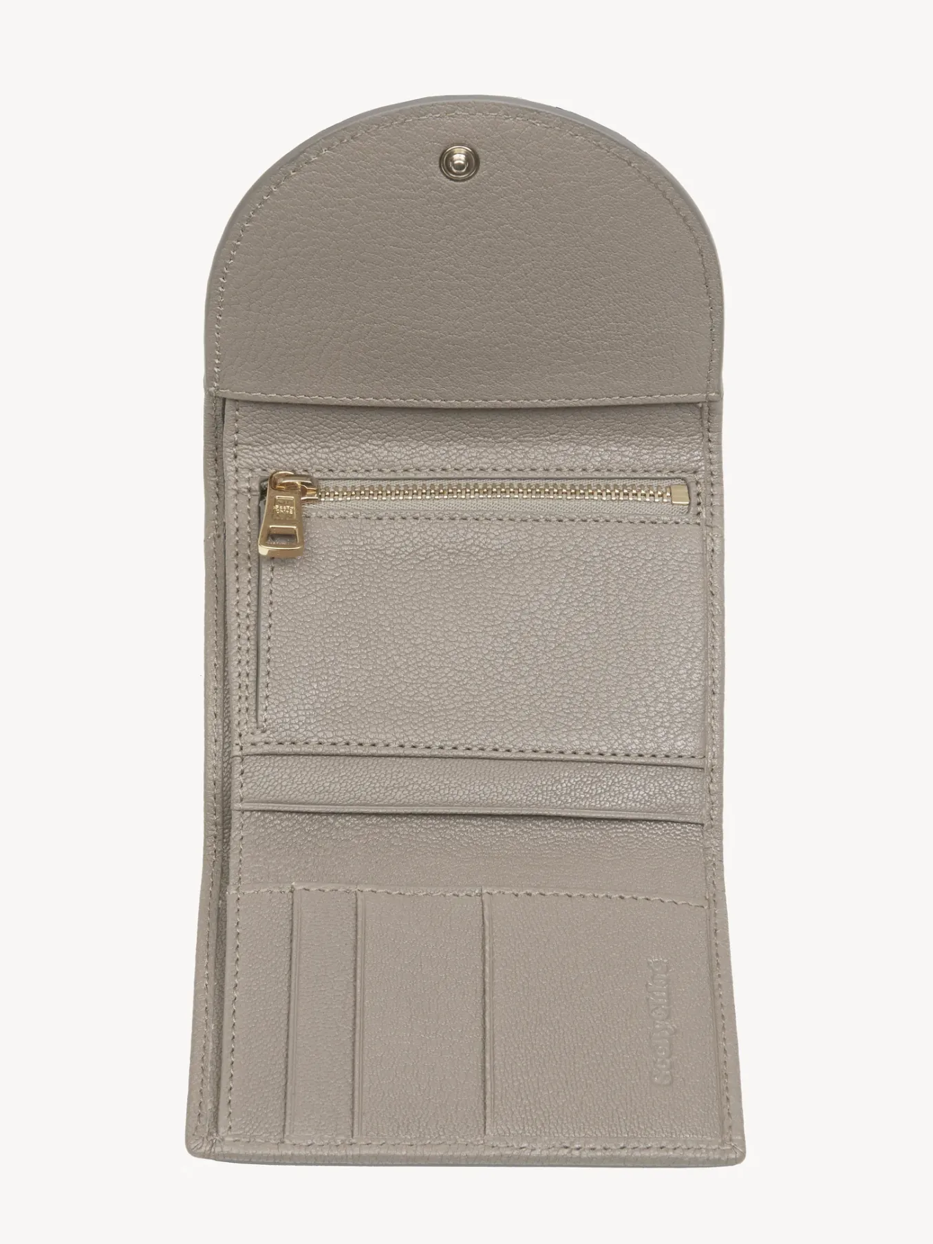 Portefeuilles Compacts-Chloé Portefeuille A Trois Volets Hana Motty Grey